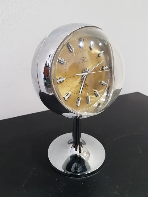 Orologio Sveglia Da Tavolo TOKIO TOKEI JAPAN Space Age Anni 70 Vintage