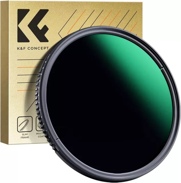 K&F Concept Variable ND3-ND1000 ND Filter 37/43/46/49/52/55/58/62/67/72/77/82mm