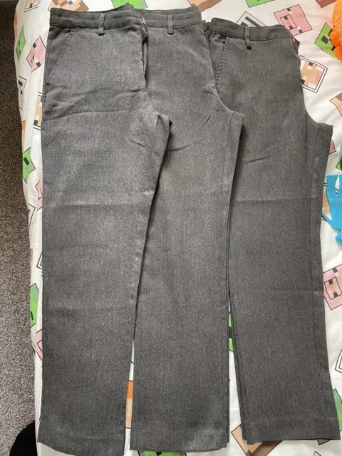 Boys Next Grey School Trousers Age 10-11. 11 Plus. Next 11 Plus Grey Trousers