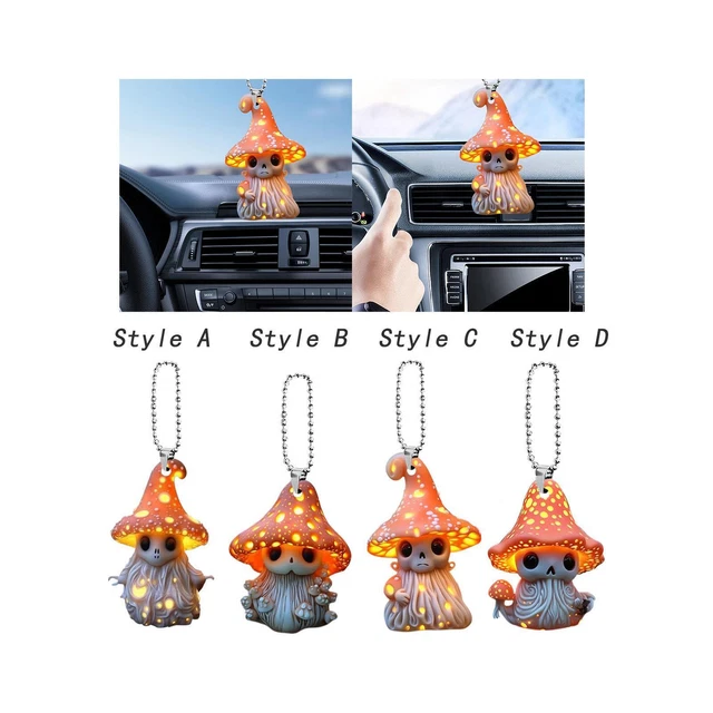Backpack Pendant Decoration Mushroom Elf Car Hanging Pendant for Home Office