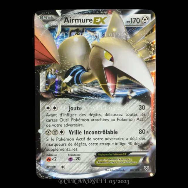 carte Pokémon Airmure EX 80/146 #1 XY NEUF FR
