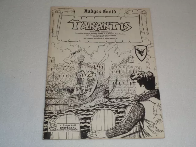 Tarantis Judges Guild 1983 Bob Bledsaw Fantasy Adventure Rare Original RPG