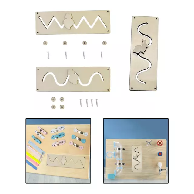 Montessori Busy Board DIY Accessoires Slide Rail Early Jouets éducatifs