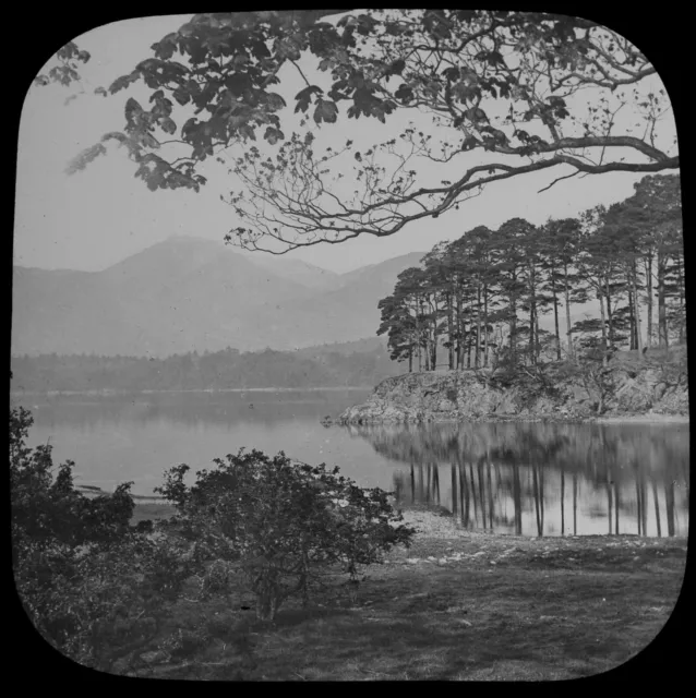 DERWENTWATER FRIARS CRAIG C1887 Magic Lantern Slide LAKE DISTRICT PHOTO