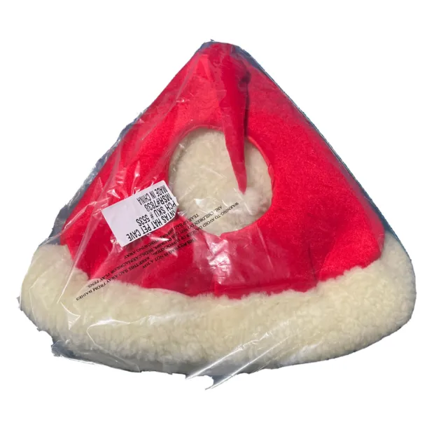 Dog Or Cat Pet Cave Bed  Christmas Santa Hat New With Tags Sealed 3