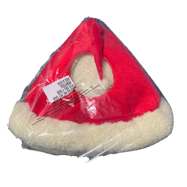 Dog Or Cat Pet Cave Bed  Christmas Santa Hat New With Tags Sealed 3