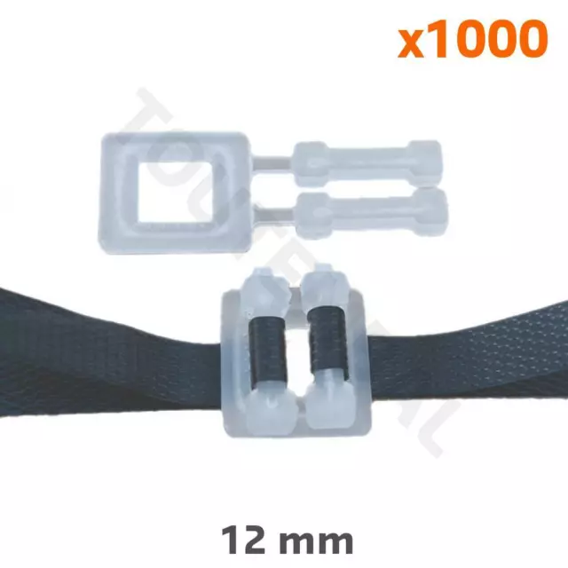 Boucle autobloquante en plastique pour feuillard 12 mm (par 1000)