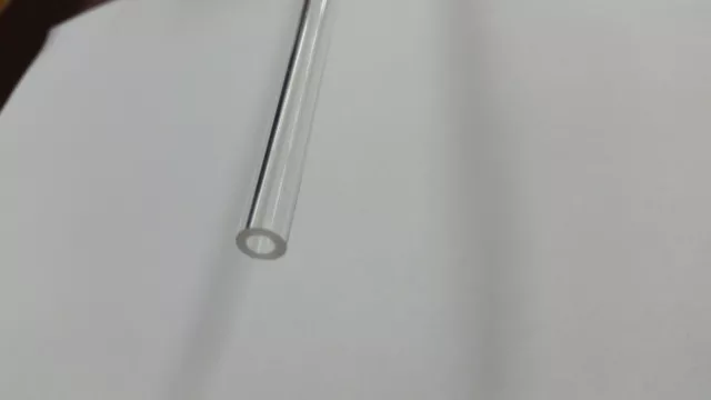 1/2" OD x 1/4"ID Clear Acrylic Tube 12" Length