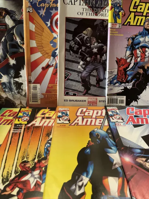 Marvel Comics Captain America Lot Of 8, Fine/Very Fine