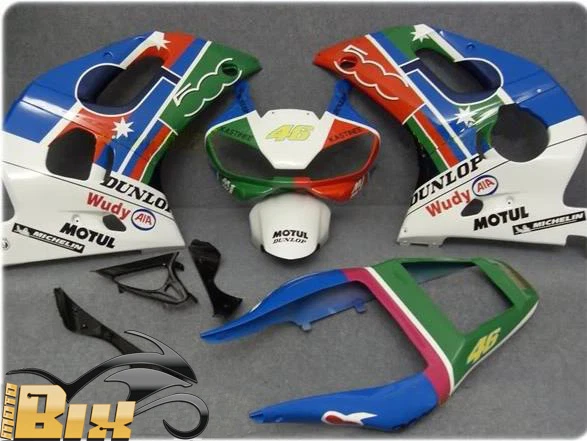 Carenatura Completa Per Yamaha YZF-R6 1998-2002 - Set 14 Pezzi In ABS, Verniciato, Incluso Parabrezza