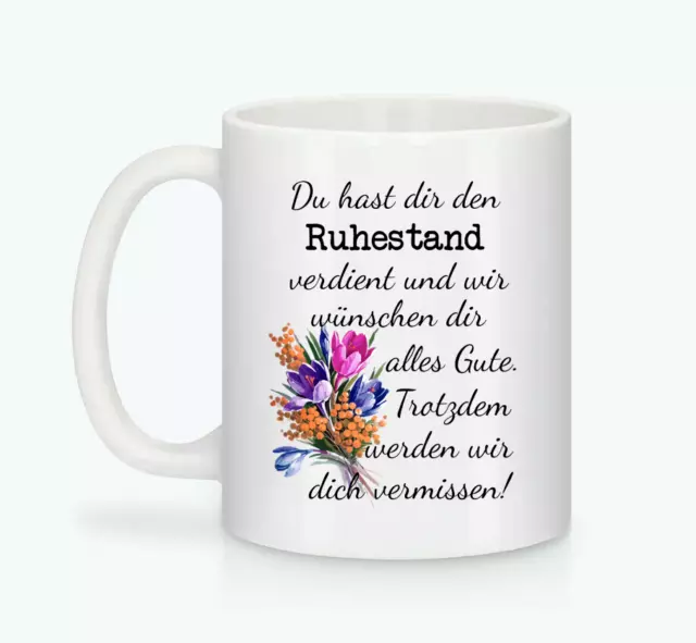 LUSTIGE KAFFEE SPRUCH Tasse Rentnerin 2023 Ruhestand Legende in Rente