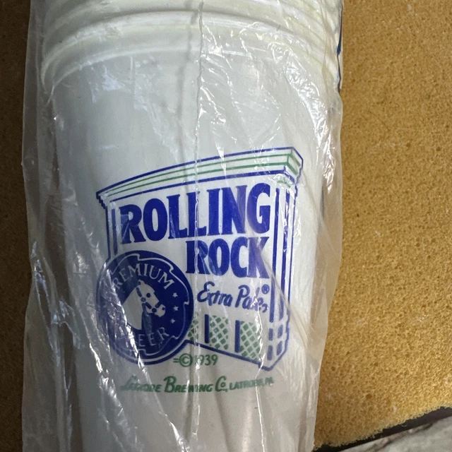 50 Rolling Rock Beer Plastic Cups