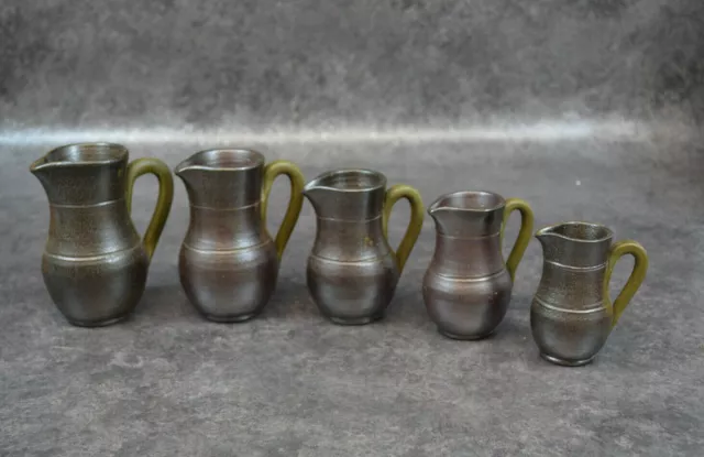 Lot De 5 Pichets En Gres De Ferriere La Petite