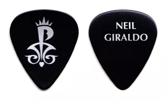 Pat Benatar Neil Giraldo Signatur Schwarz / Silber Tour Gitarre Pick