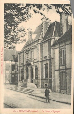 ....CPA/DEP 50/SEZANNE LA CAISSE ÉPARGNE 