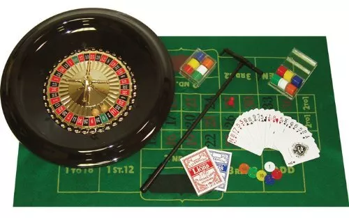 Poker 16 Inch Roulette Set with Accessories Multi