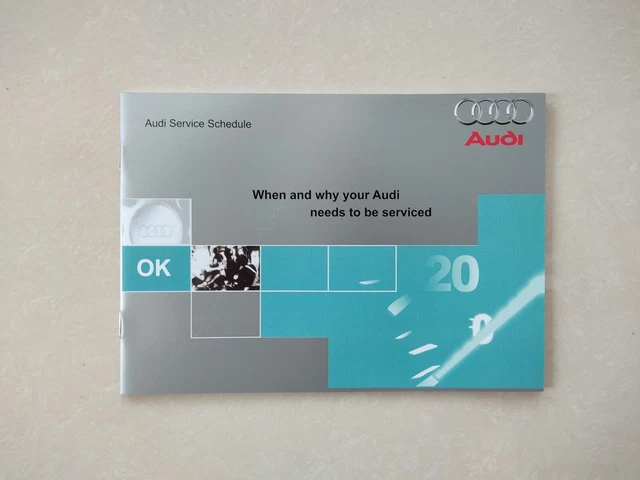 AUDI SERVICE BOOK A1 A2 A3 A4 A5 A6 A7 Q2 Q3 Q5 Q7 For All Models