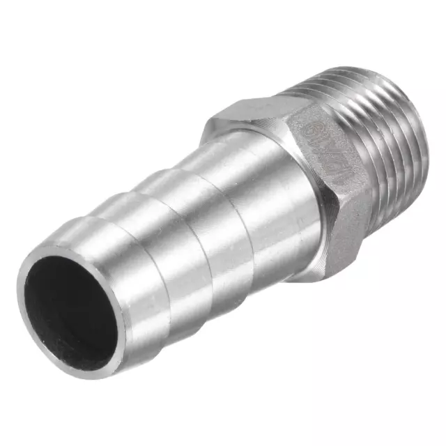 Manguera Espiga Montaje 19mm OD X 1/2PT Macho Rosca Recto Tubo Conector