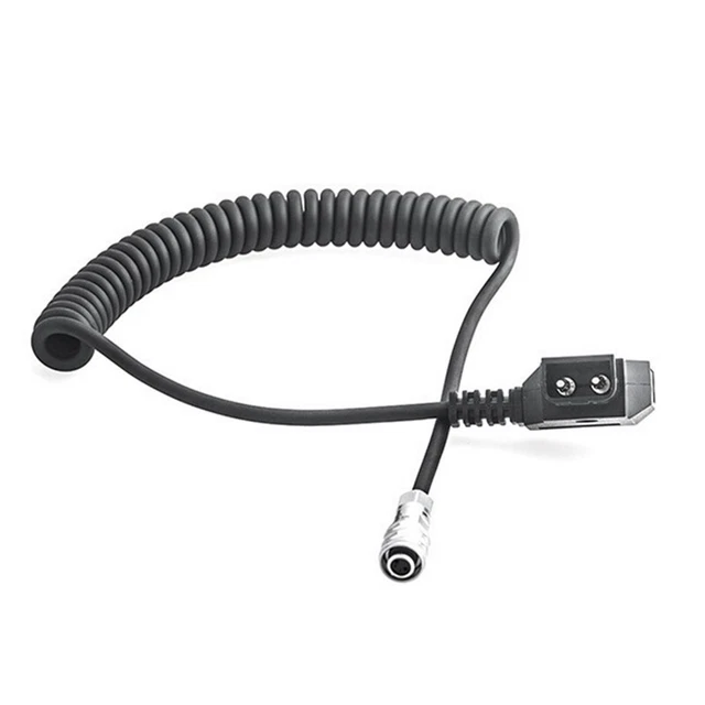 Câble D'alimentation Spiralé D-Tap Femelle Vers D-Tap Femelle - Pour Batteries Anton Bauer V-lock/Gold Mount - 7