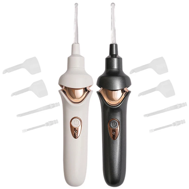 Outil de retrait de cire d'oreille avec lumière LED rechargeable confortable