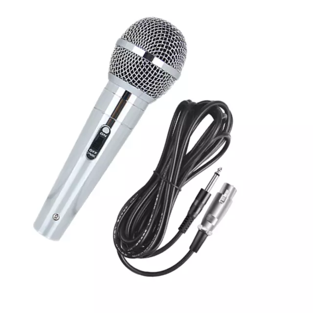 Microphone Karaoké Premium Avec Câble 3M, Micro Dynamique Vocal Pour Mixeur DJ
