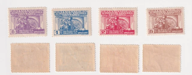 Uruguay, Mi 646-49, Hist. Und Geographisches Institut