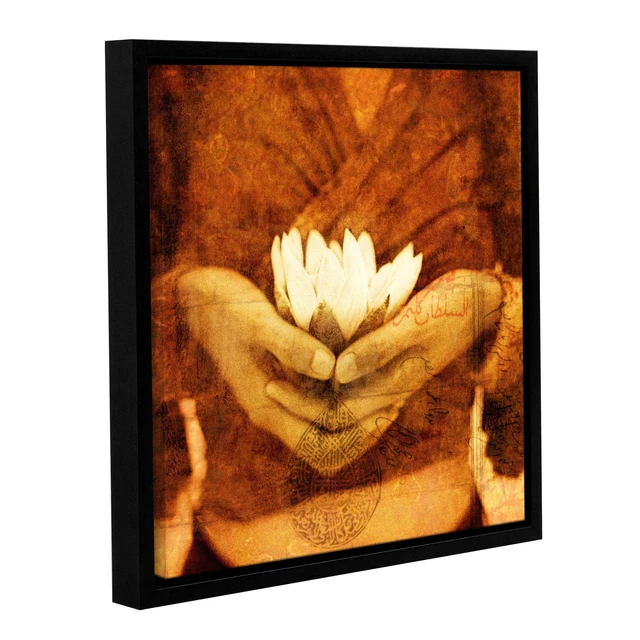 ArtWall Elena Ray 'Lotus' Gallery-wrapped Floater-framed  Small