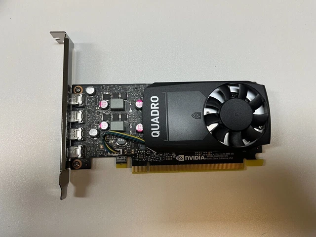 NVIDIA QUADRO P1000 4GB GDDR5 Graphics Card X mini display port