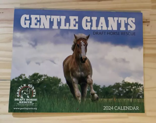 GENTLE GIANTS DRAFT Horse Rescue 2024 Calendar NEW 4.00 PicClick