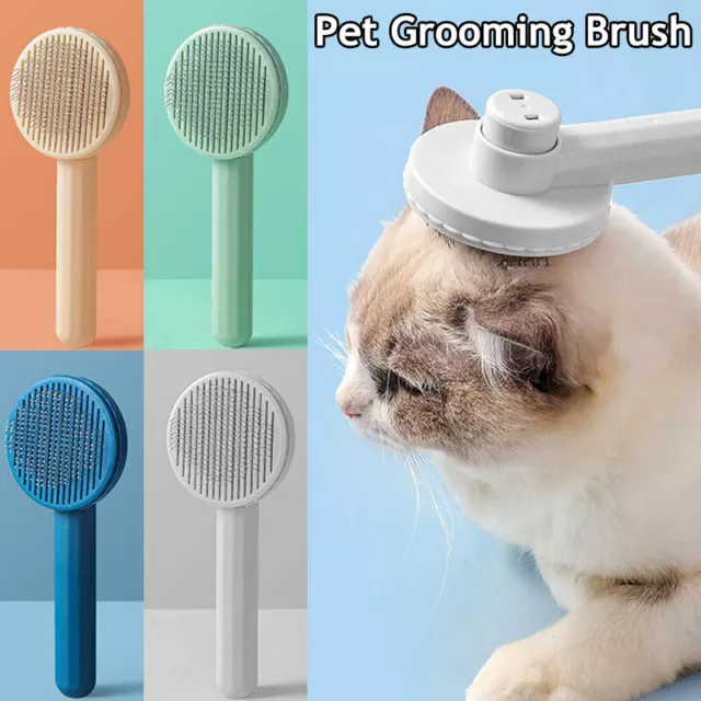 Hair Remover Pet Brush for Dog Cat Grooming Tool Self Cleaning Slicker Comb US