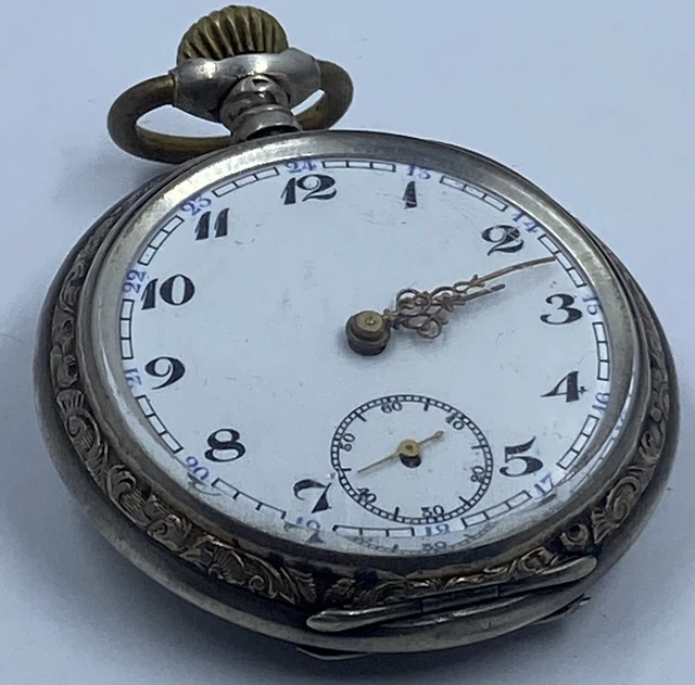 Montre à Gousset Mécanique Pour Homme Style Rétro Steampunk à Chiffres