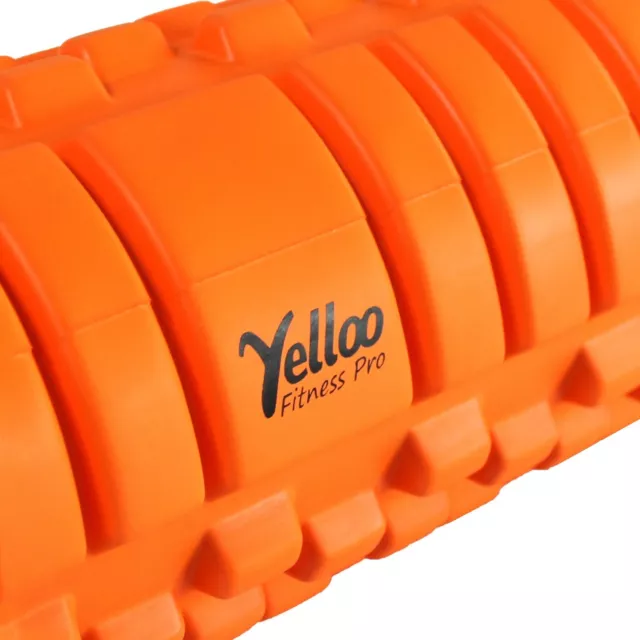 Yelloo Foam Roller Rouleau Pilates Massage Sport Yoga Orange 3