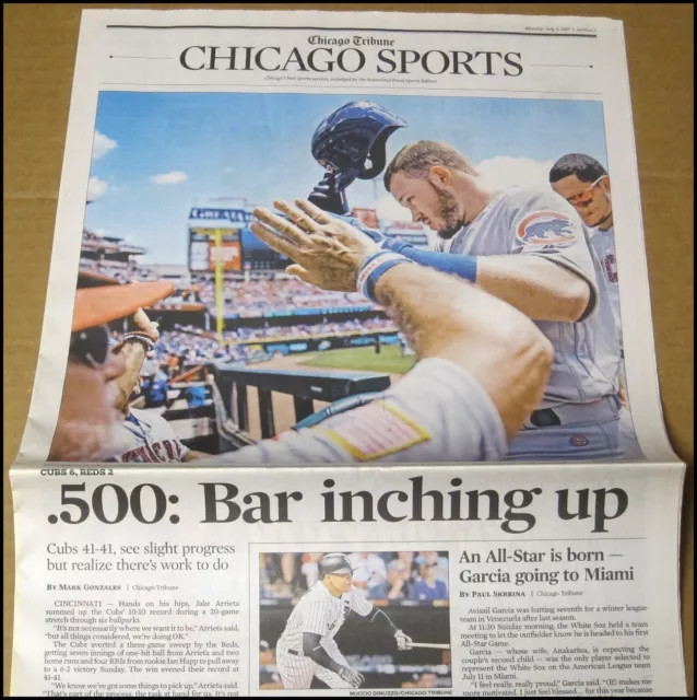 7/3/2017 Chicago Tribune Sports Cubs Ian Happ Rookie RC Tim Anderson White Sox