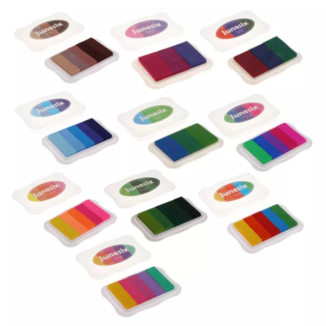 Regenbogen Stempel Tinte Stempelkissen Stamp Pad Fingerdruck für Malerei