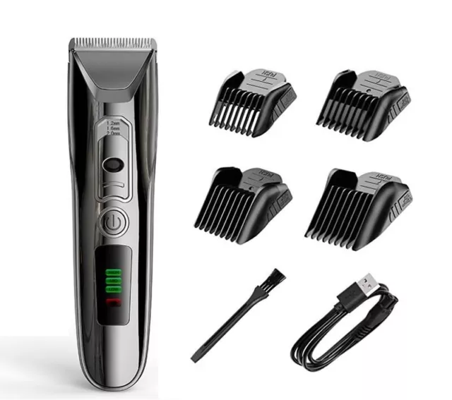 TAGLIA CAPELLI PROFESSIONALE REGOLA BARBA RASOIO ELETTRICO RICARICABILE+ Display