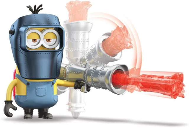Mattel Minions Rise of Gru Actionfigur Kevin mit Flammenwerfer Spielzeug ab 4 3
