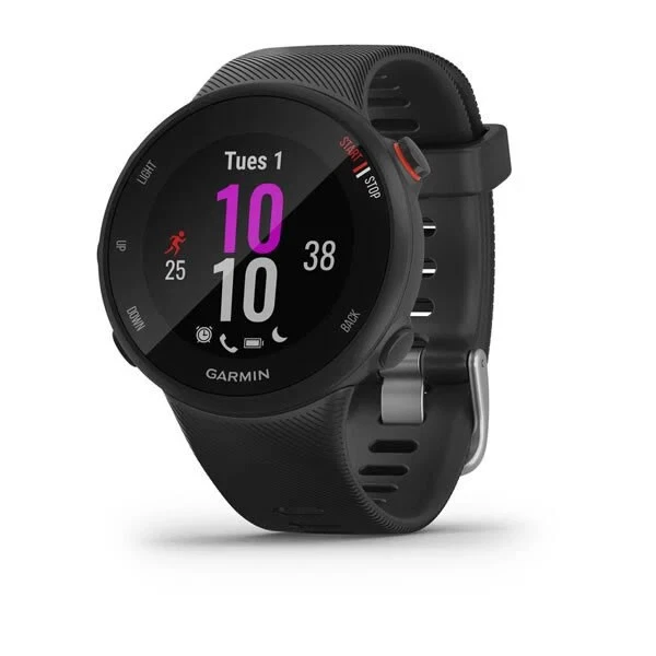 Orologio Cardio al polso GPS Running Outdoor GARMIN FORERUNNER 45S 45 S nero