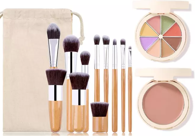 Joyeee Contouring Concealer Cream Face Kit with Makeup Sponge and Applicator, Pr