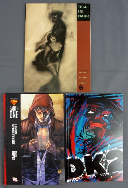 DC Dark Knight Strikes Again DK2 #3 & Tell Me, Dark TPBs & Superman Earth One HC