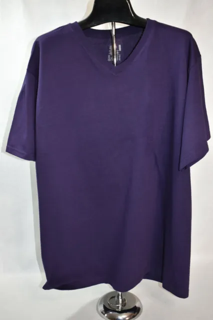 Fruit Of The Loom T-Shirt Size Large Purple V-Neck