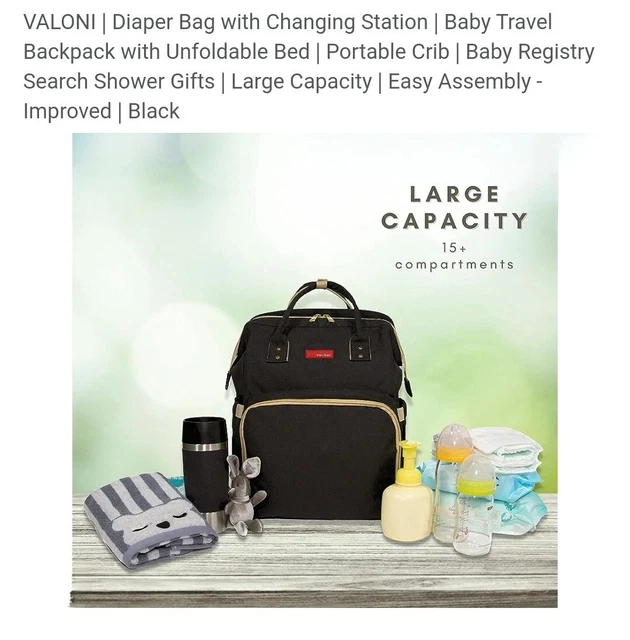 Diaper Bag Backpack Baby Diaper Bag with Changing Station for Baby Girls Boys