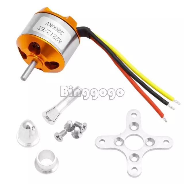 Potente motore brushless 2200 kV per