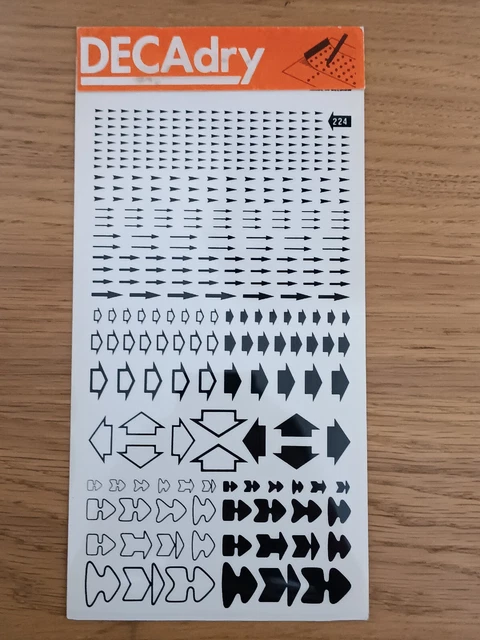 RAROS símbolos de transferencia de frotar de colección DECAdry n.o 224