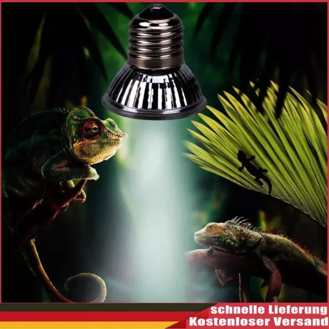 25/50/75W Reptile Box Heizlampe UVA+UVB 3.0 Alloy Pet Products (50W)