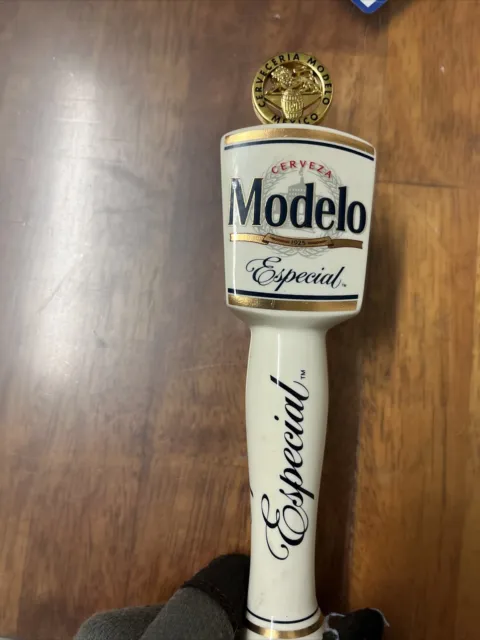 Modelo Especial Mexico Cerveza Lion Logo Beer Tap Handle 8"