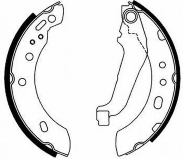 ABE Jeu de Mâchoires de Frein Arrière pour Nissan Micra II K11 Datsun 120