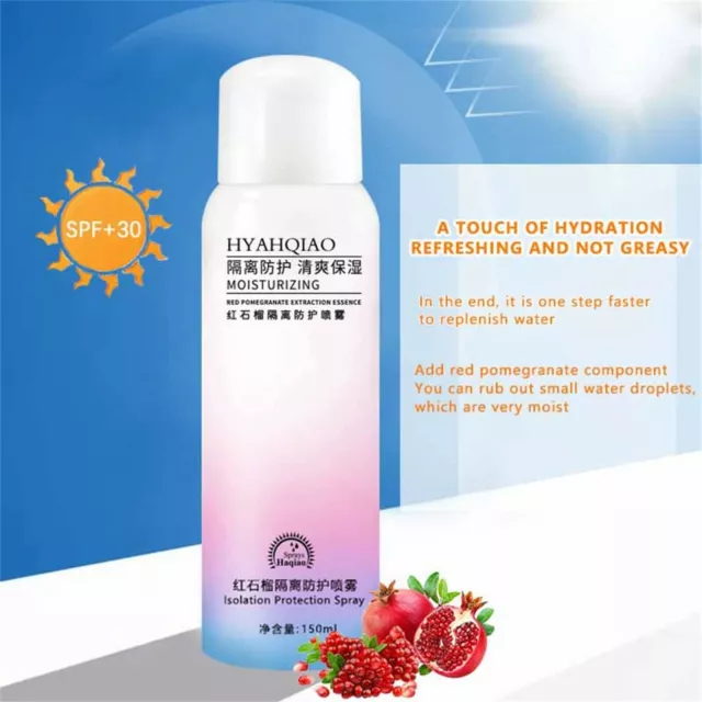 Protector Solar Spray , Maquillaje Blanqueador de Piel Naturalmente, Agua Niza