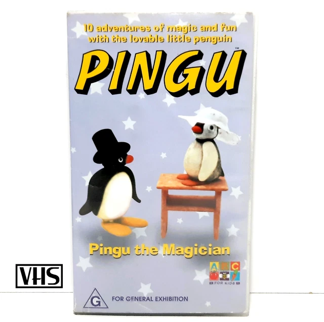 Pingu Magic PINGU THE MAGICIAN VHS PAL Video Tape 1999 ABC For Kids Penguin Magic ...