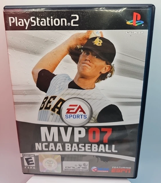 MVP 07 NCAA Baseball (Sony PlayStation 2, 2007) PS2 Complete In