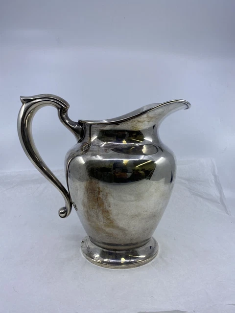 Reed & Barton Vintage STERLING SILVER WATER PITCHER X765 8.5"